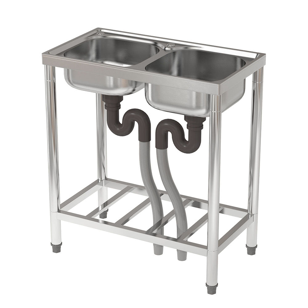 Two Compartment Stainless Steel Sink