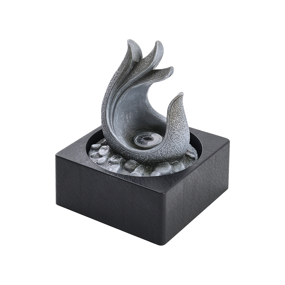 LED Tabletop Resin Water Fountain