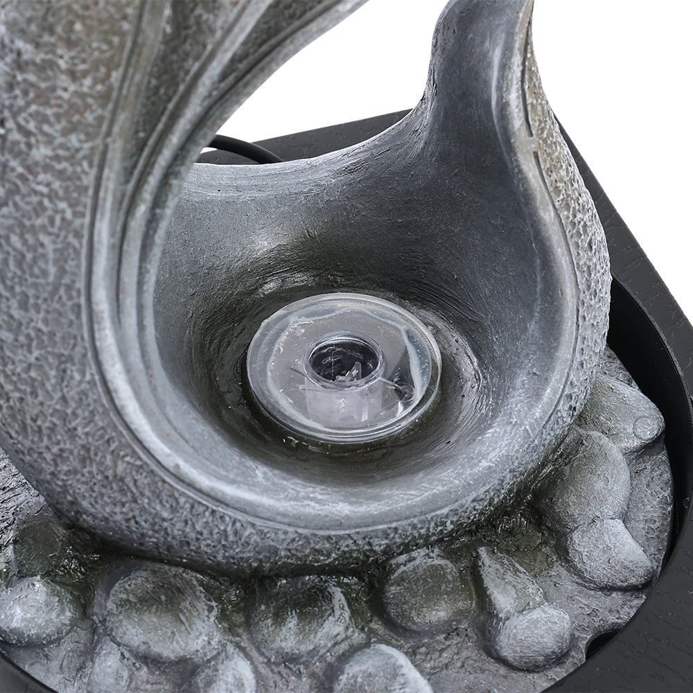 LED Tabletop Resin Water Fountain