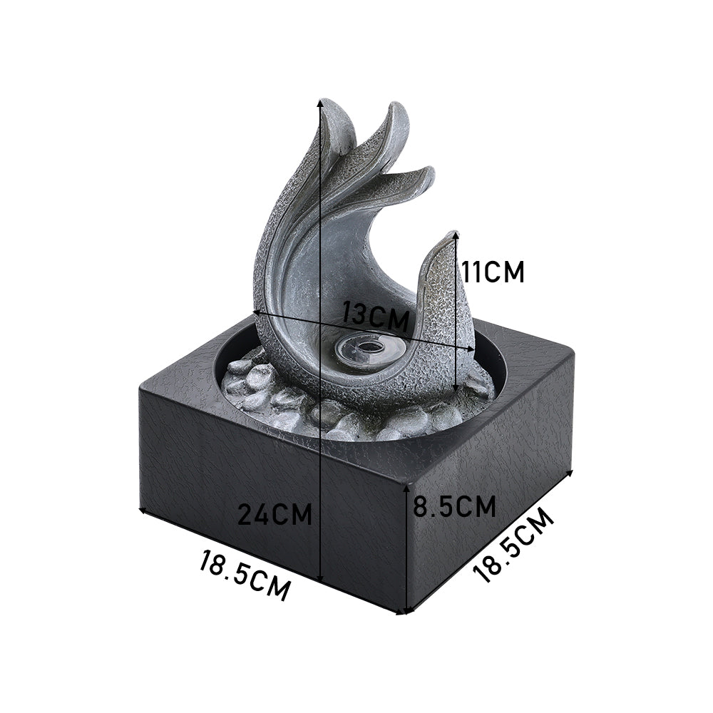 LED Tabletop Resin Water Fountain