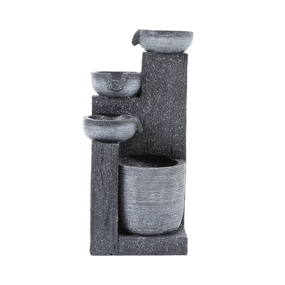 Outdoor Solar-Powered Water Fountain Rockery Decor