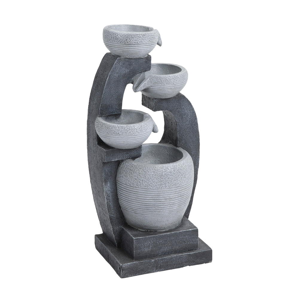 Outdoor Solar-Powered Water Fountain Rockery Decor