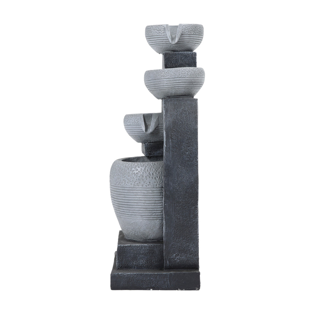 Outdoor Solar-Powered Water Fountain Rockery Decor
