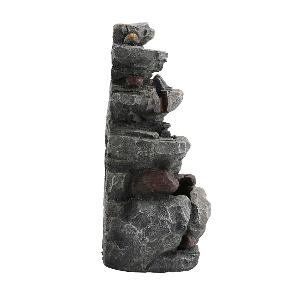 Outdoor Solar-Powered Water Fountain Rockery Decor