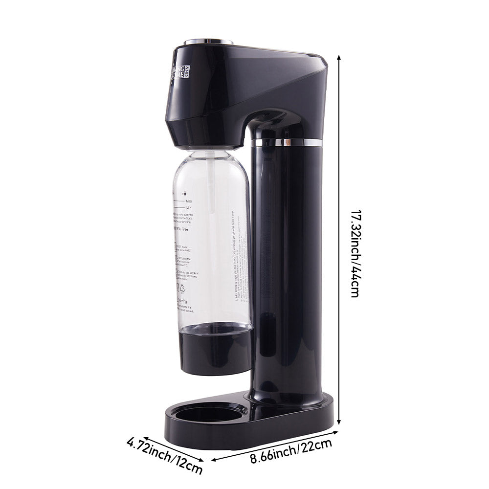 CO₂ Cylinder Soda Maker with 1L Carbonating Bottle