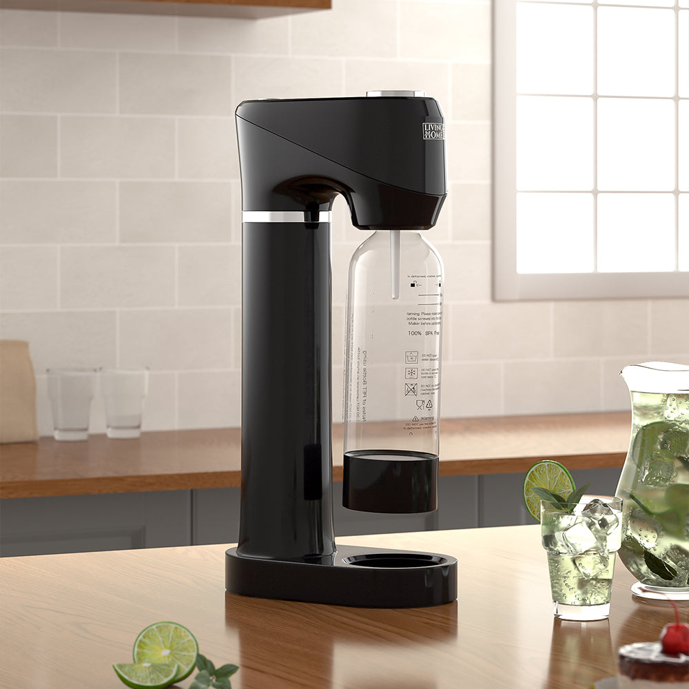 CO₂ Cylinder Soda Maker with 1L Carbonating Bottle