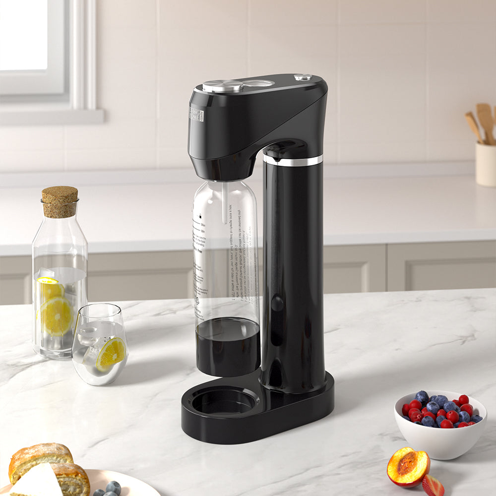 CO₂ Cylinder Soda Maker with 1L Carbonating Bottle