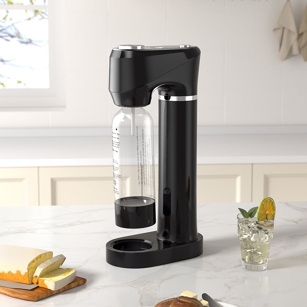 CO₂ Cylinder Soda Maker with 1L Carbonating Bottle