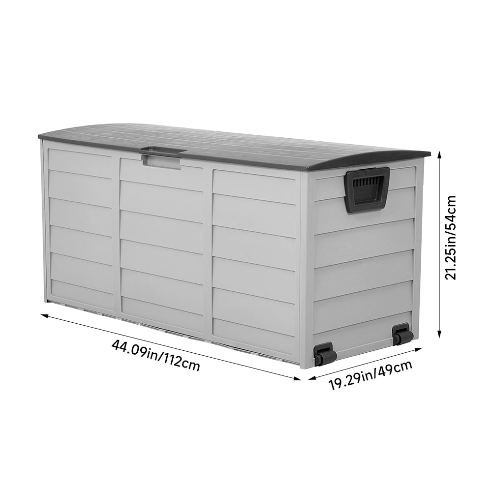 Outdoor Storage Deck Box with Wheels