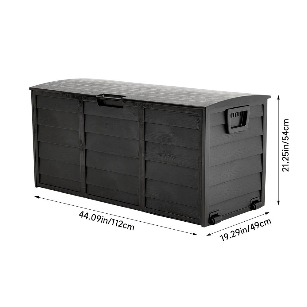 Outdoor Storage Deck Box with Wheels