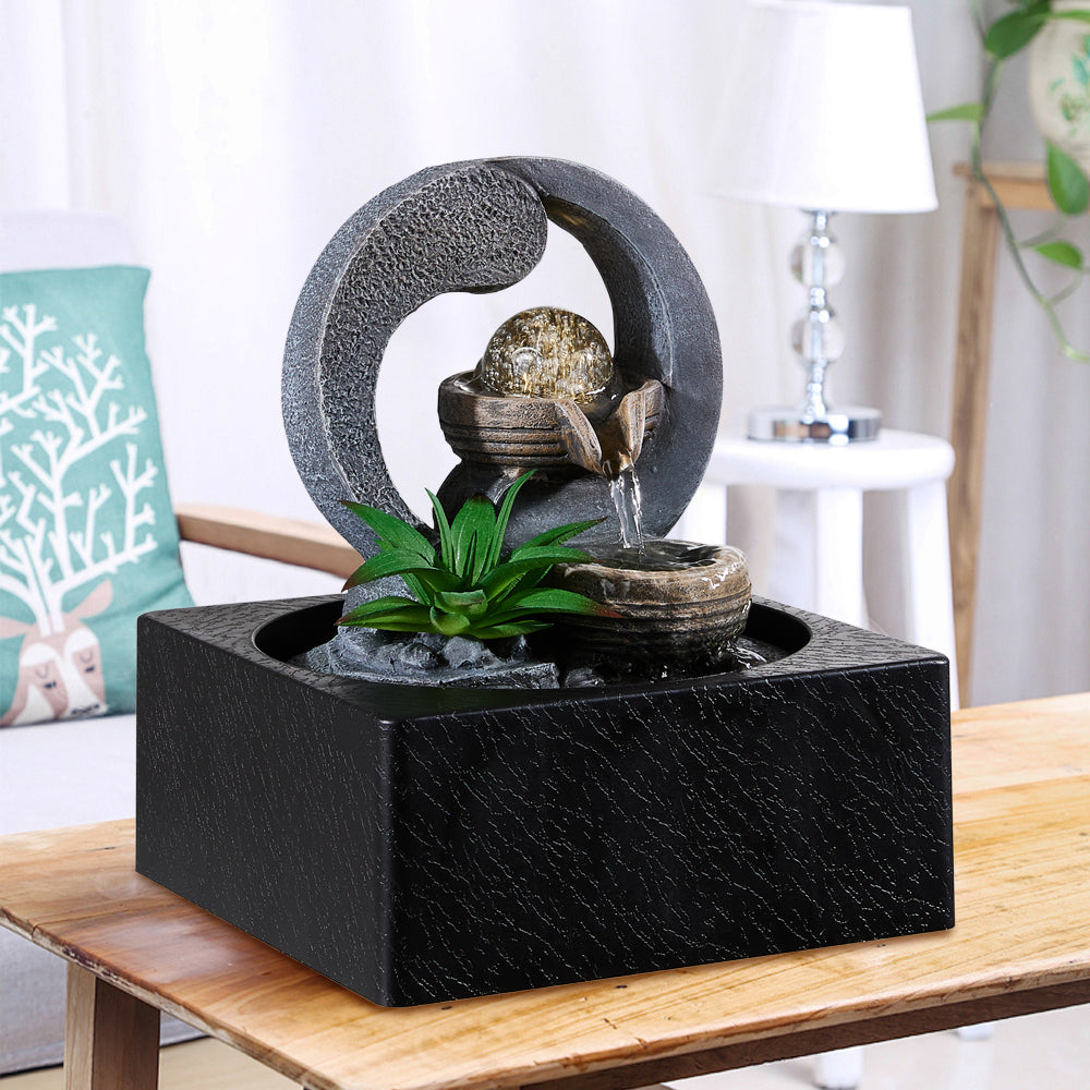 Indoor Tabletop Fountain Crystal Ball Decor