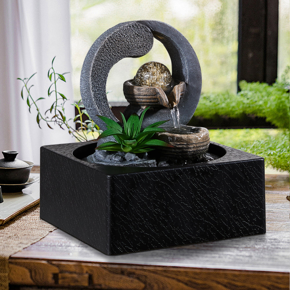 Indoor Tabletop Fountain Crystal Ball Decor