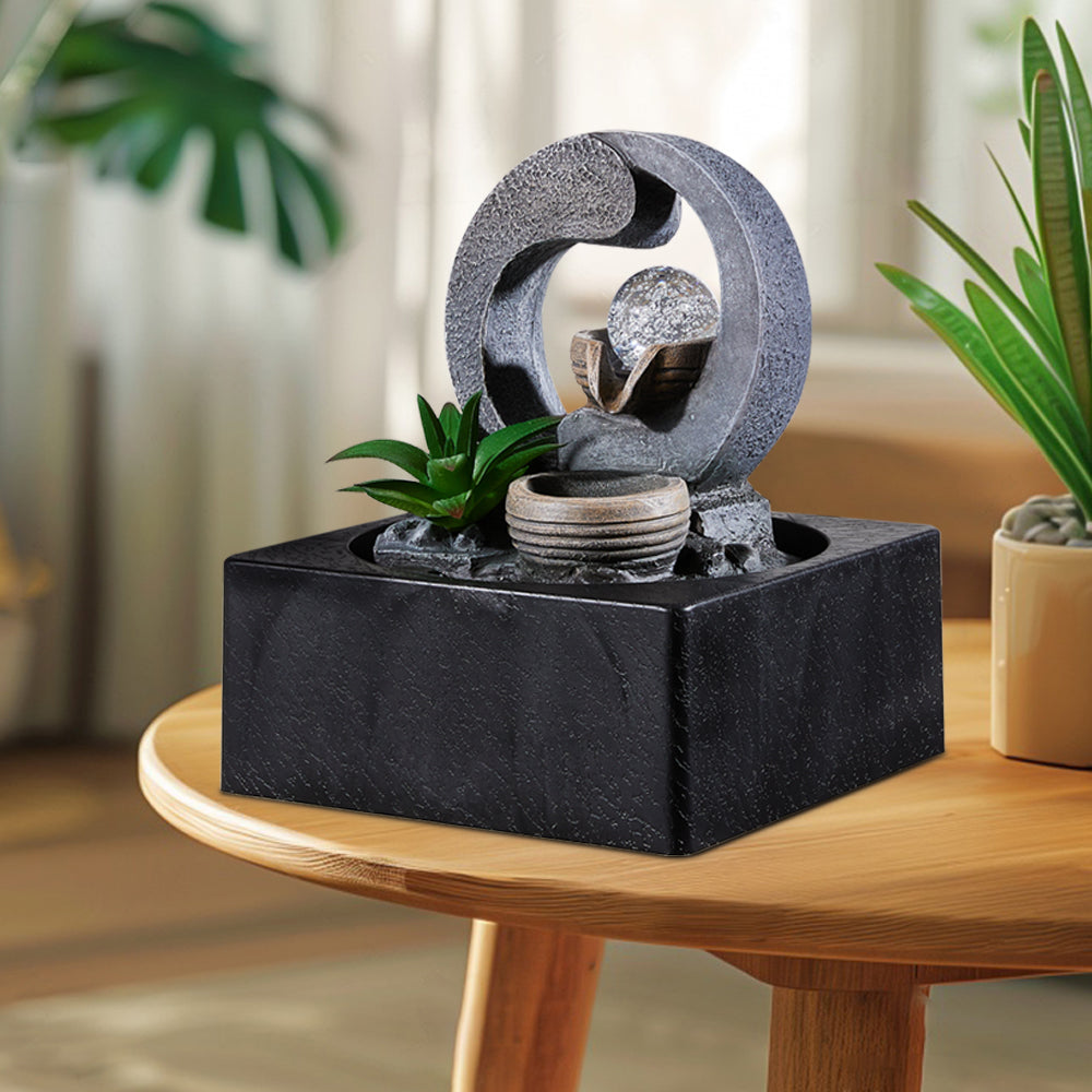 Indoor Tabletop Fountain Crystal Ball Decor