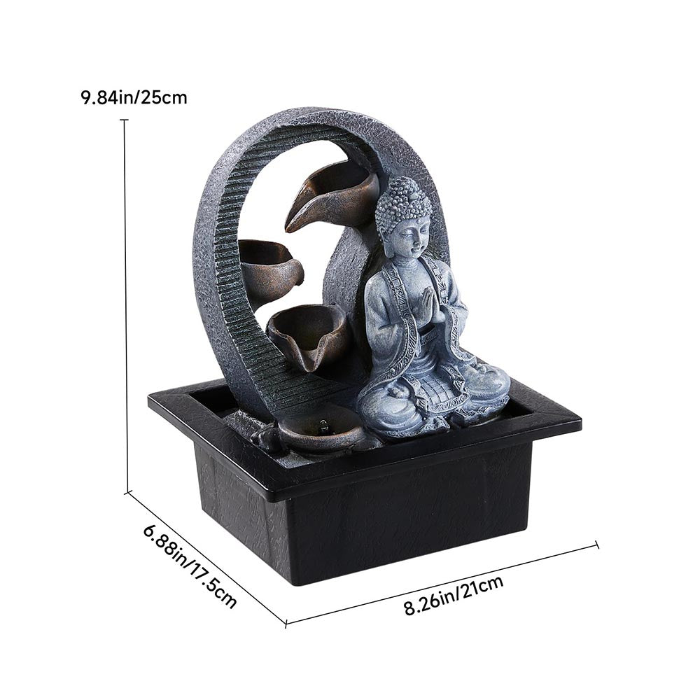 Indoor Tabletop Fountain Buddha Decor