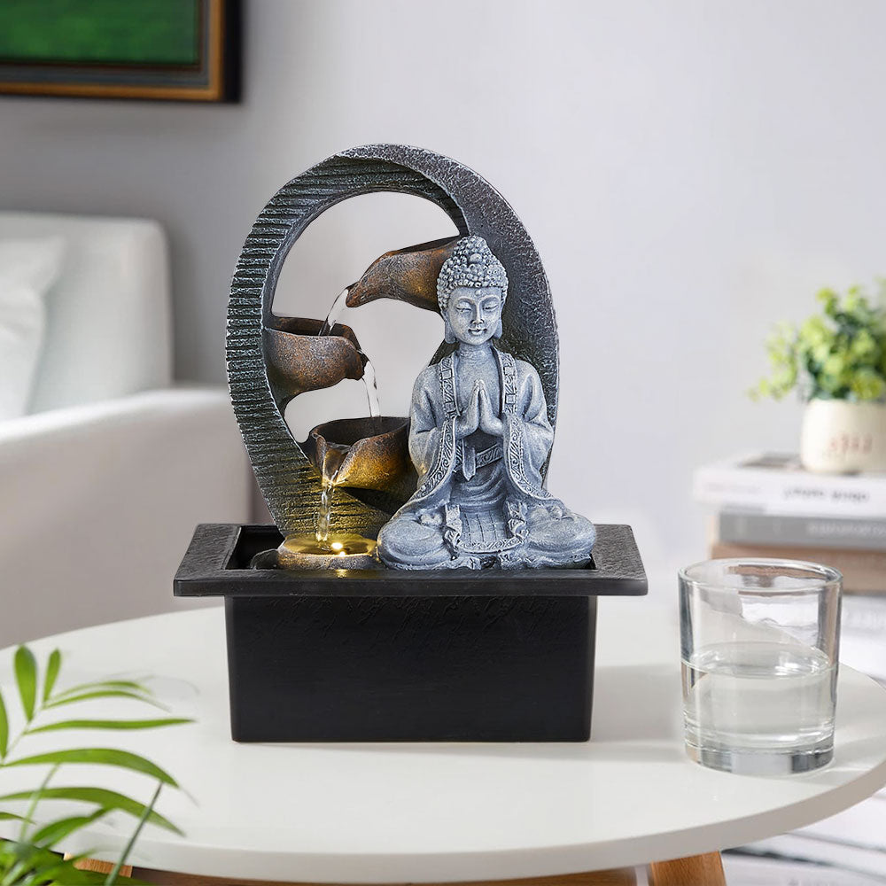 Indoor Tabletop Fountain Buddha Decor