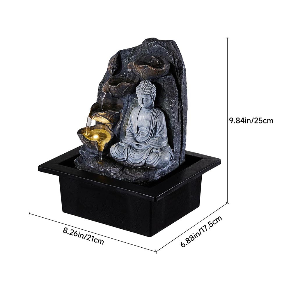 Indoor Tabletop Fountain Buddha Decor