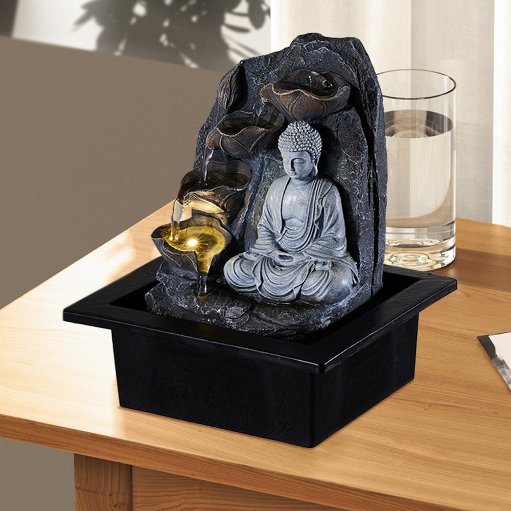 Indoor Tabletop Fountain Buddha Decor
