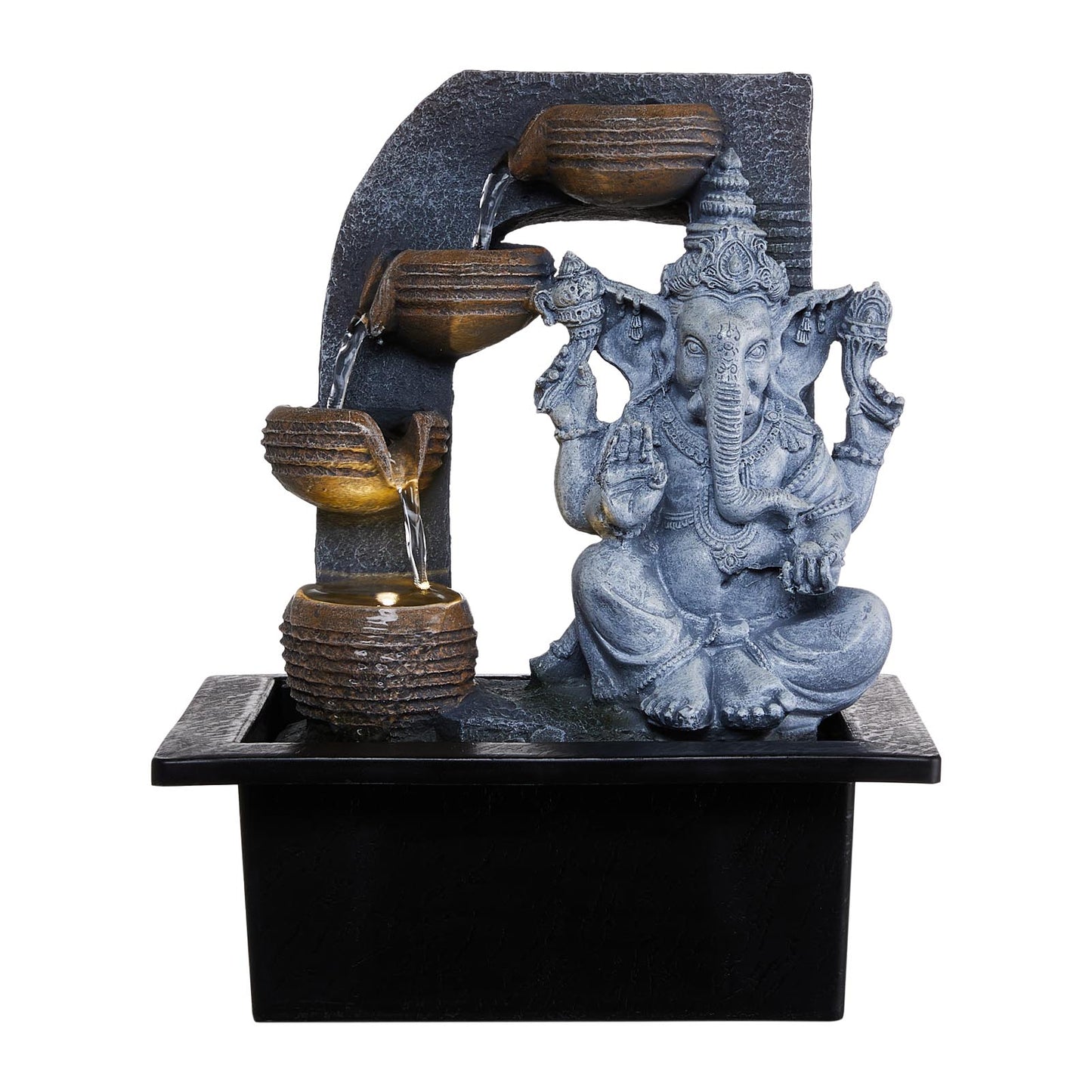 Indoor Tabletop Fountain Ganesha Decor