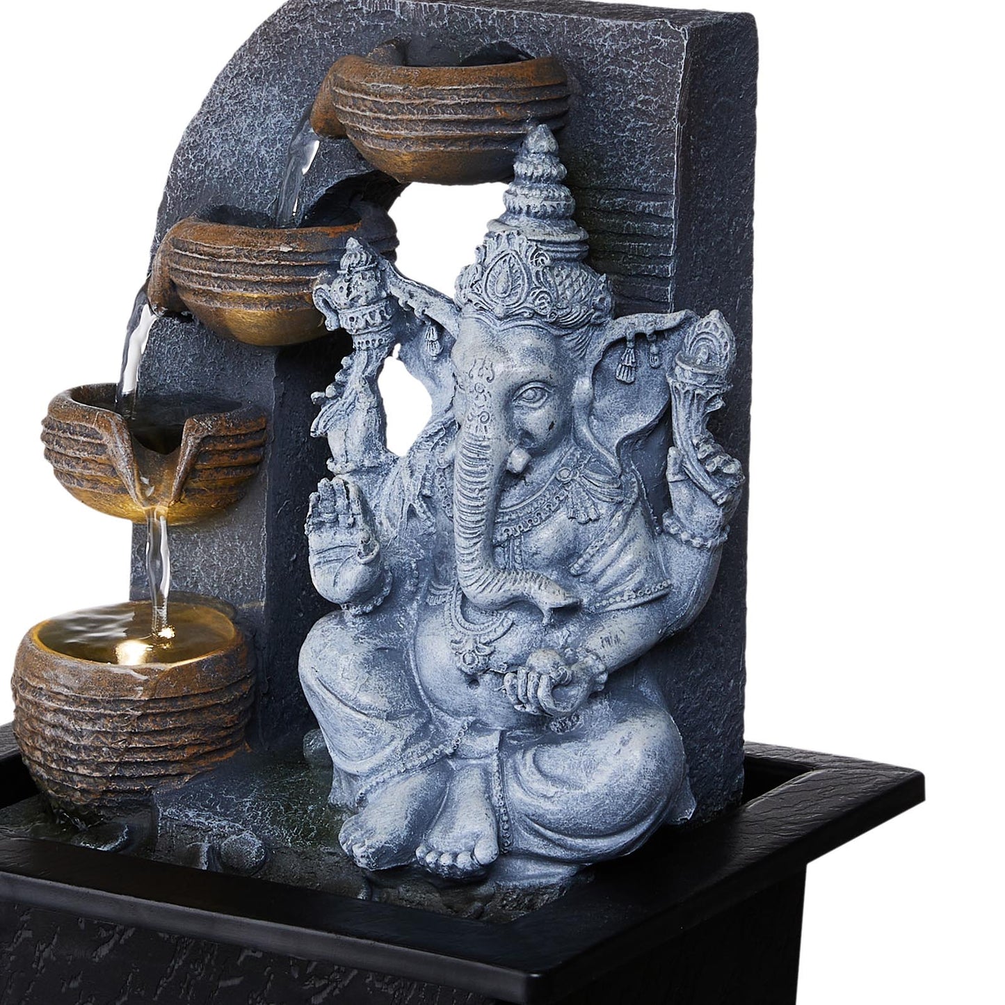 Indoor Tabletop Fountain Ganesha Decor