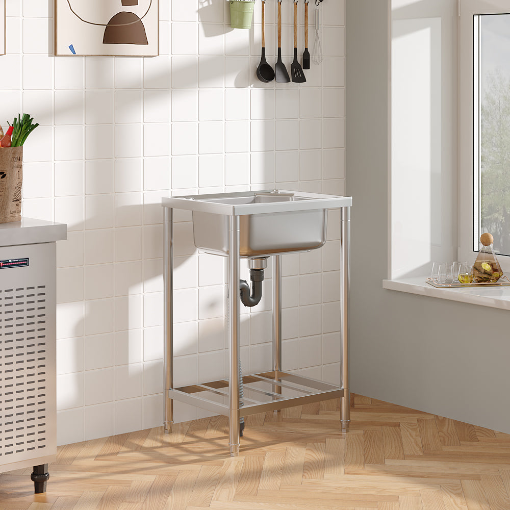 Commercial-Grade Stainless Steel Prep Sink