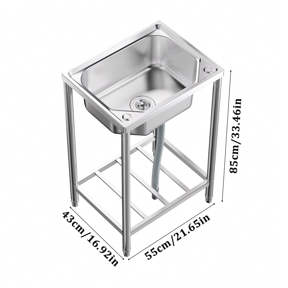 Commercial-Grade Stainless Steel Prep Sink