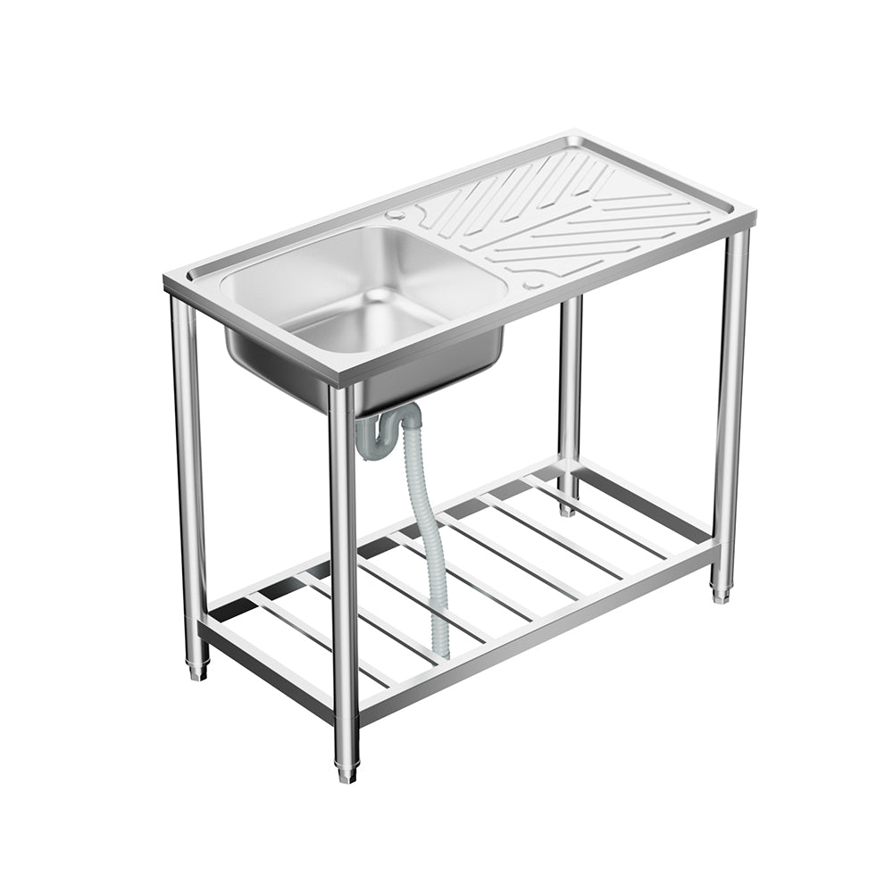201 Stainless Steel Commercial Sink with Drainboard