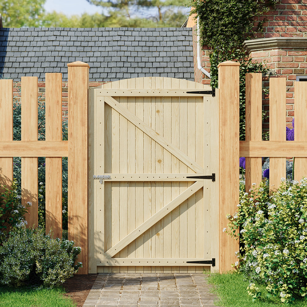 Arch Top Strong Garden Gate with Latch