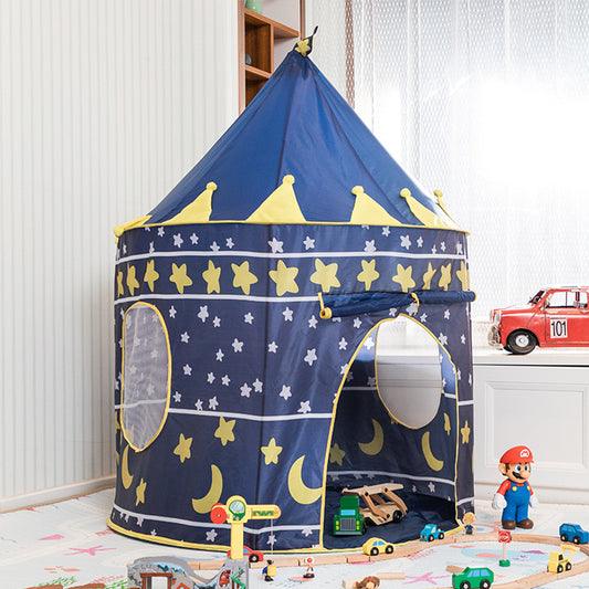 Star and Moon Round Kids Playhouse Home Toy