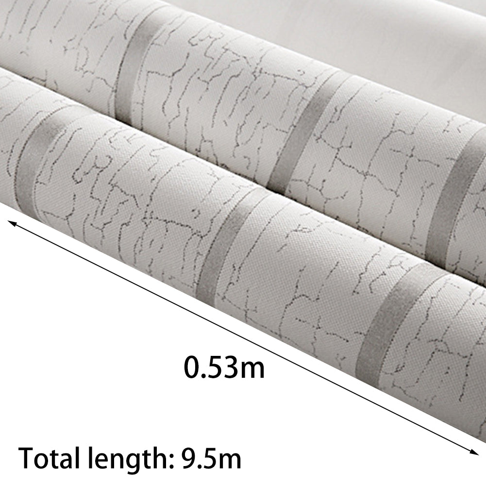 950cm 3D Stripe Non Woven Wallpaper Roll