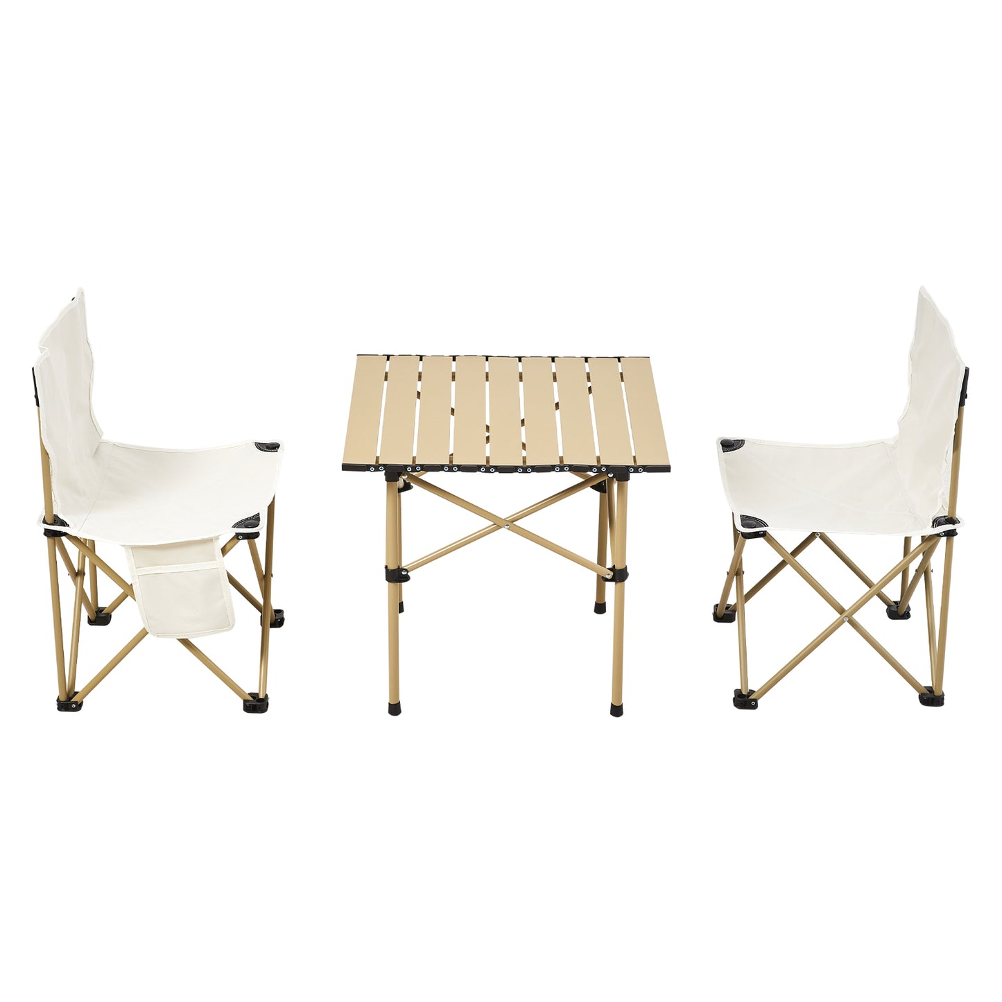 Portable Folding Camping Table with Two Chairs