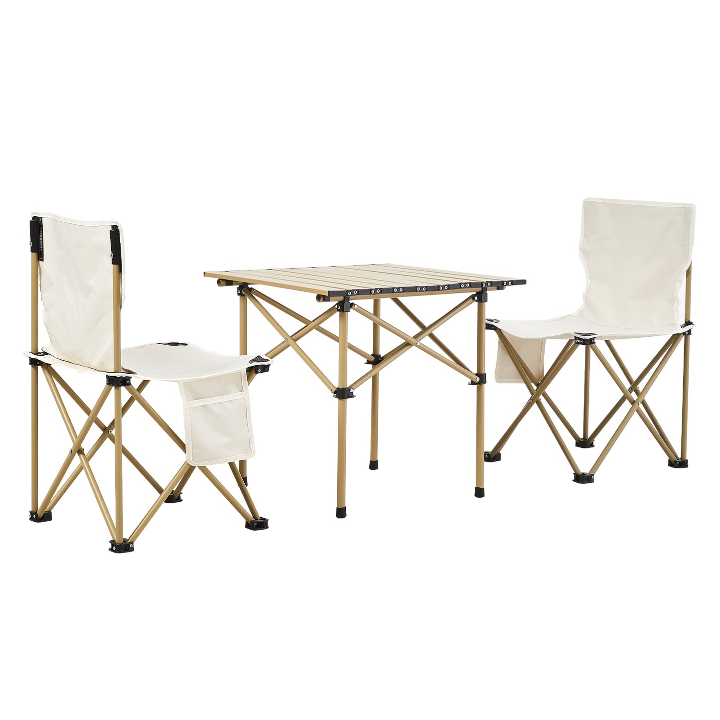 Portable Folding Camping Table with Two Chairs