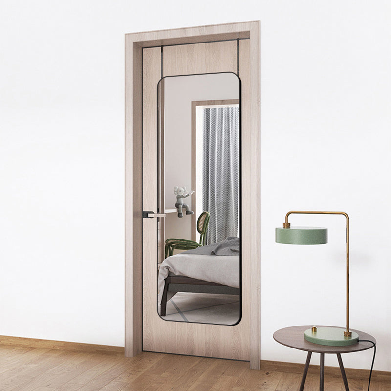 Full Length Mirror with Rounded Corners Door Hanging