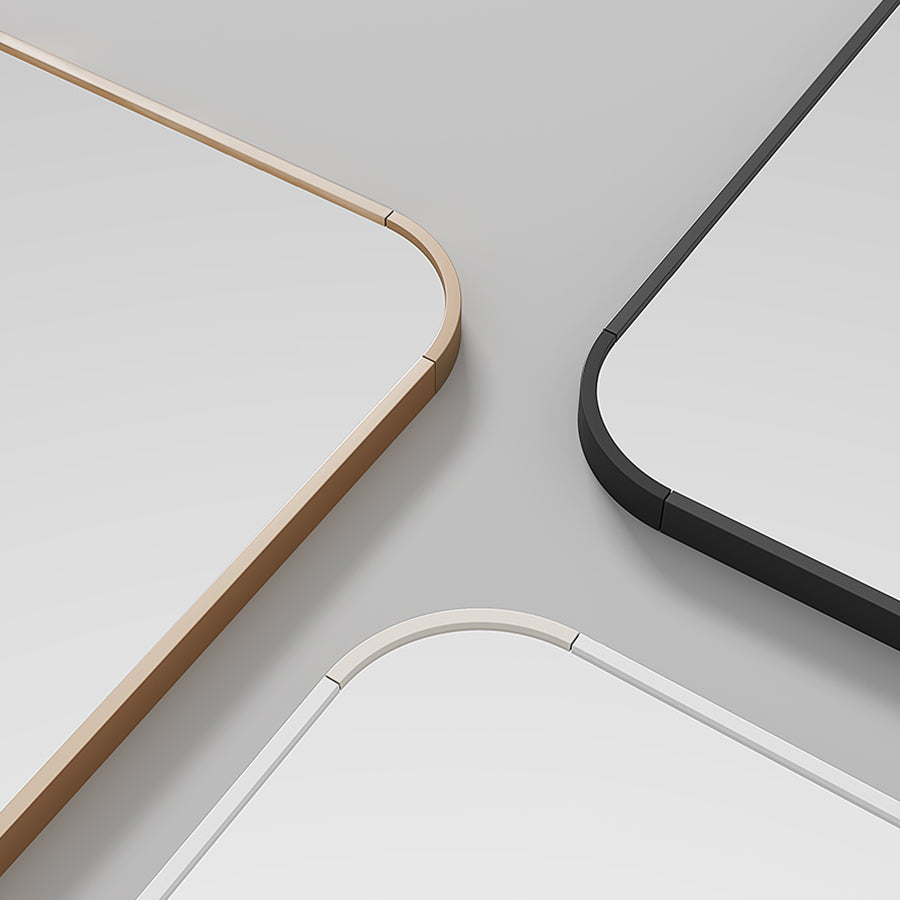 Full Length Mirror with Rounded Corners Door Hanging