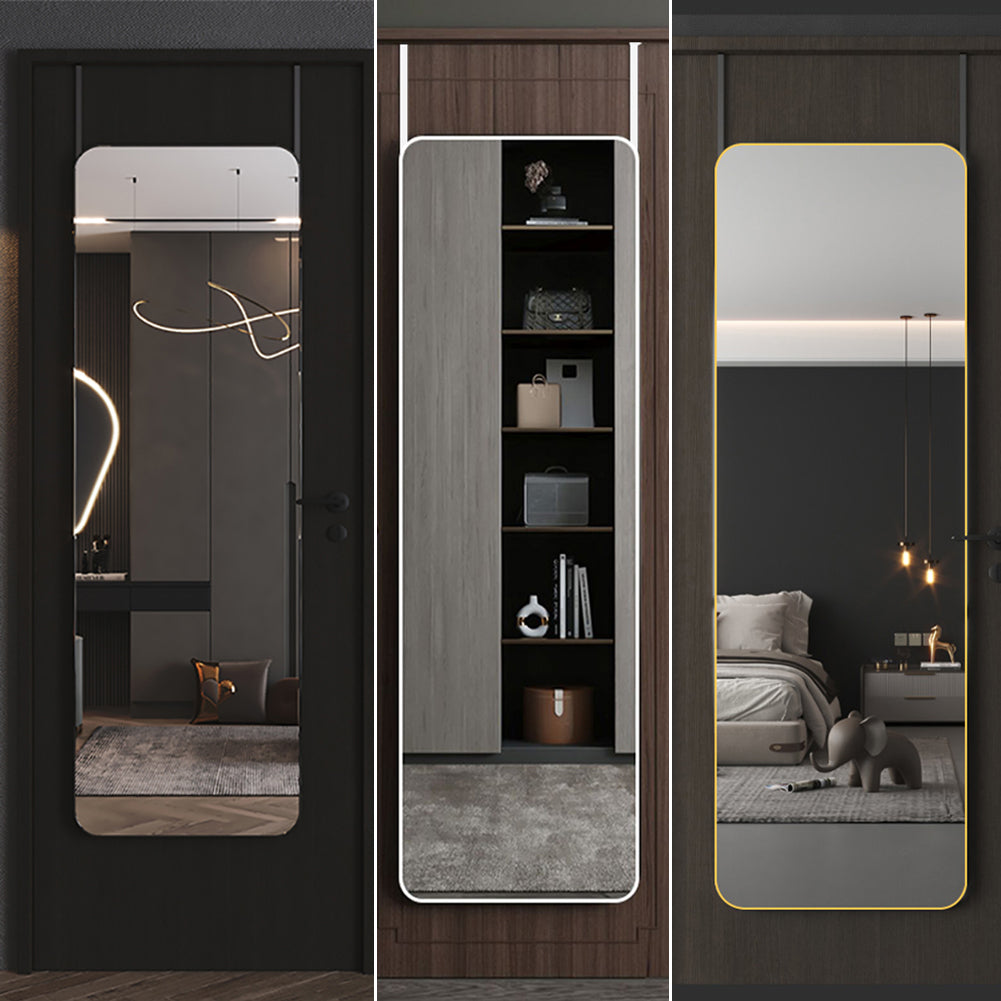 Full Length Mirror with Rounded Corners Door Hanging