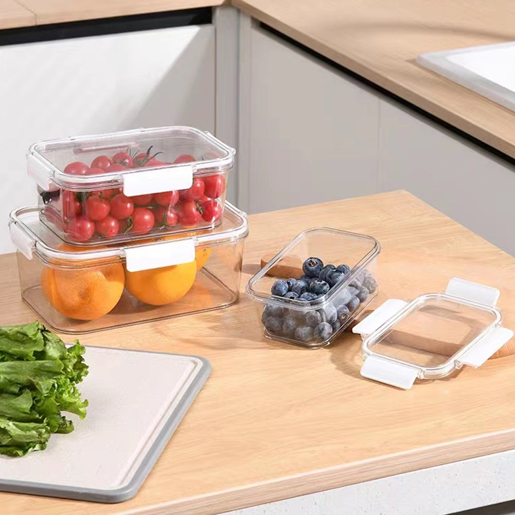 3Pcs Transparent Stackable Bento Lunch Box Set