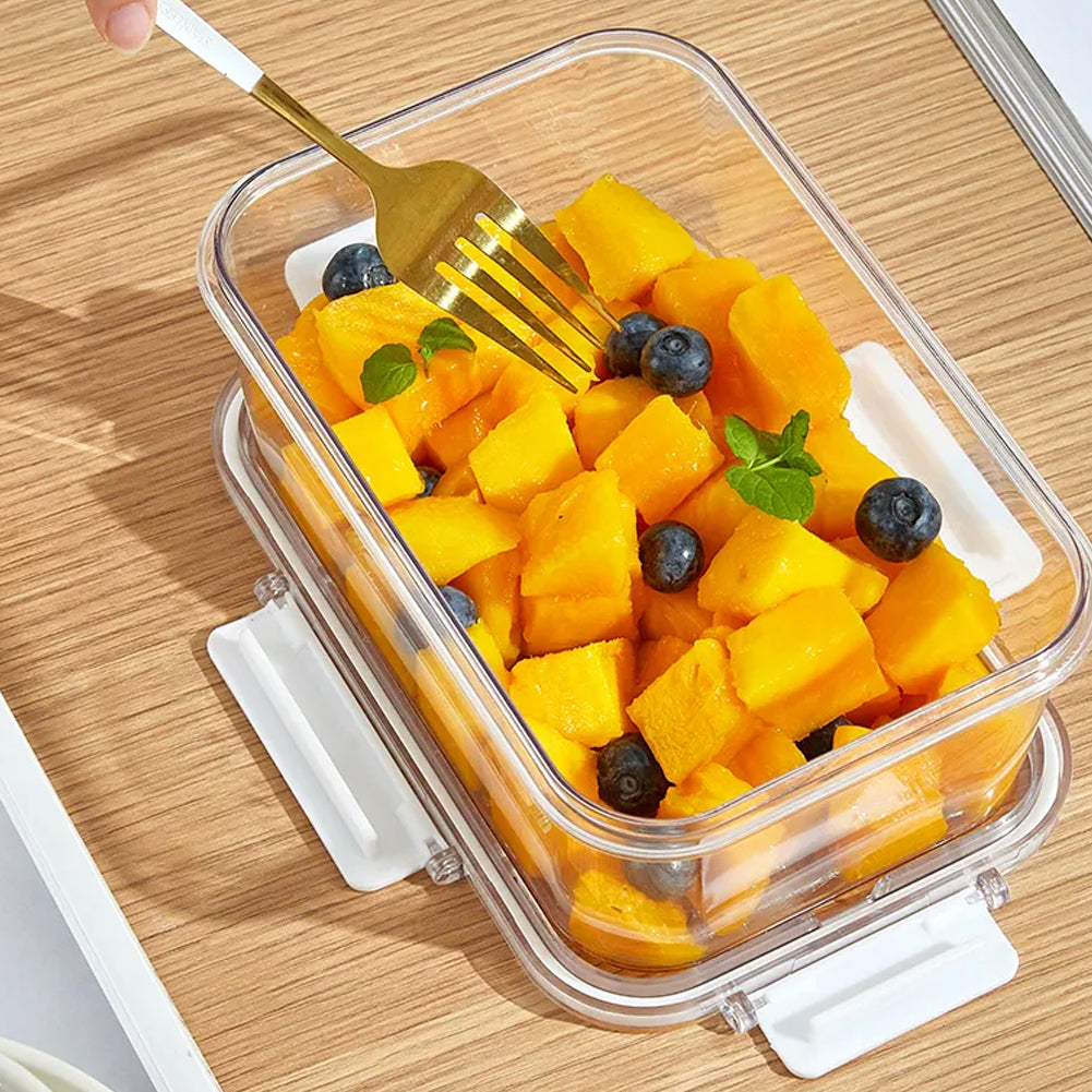 3Pcs Transparent Stackable Bento Lunch Box Set