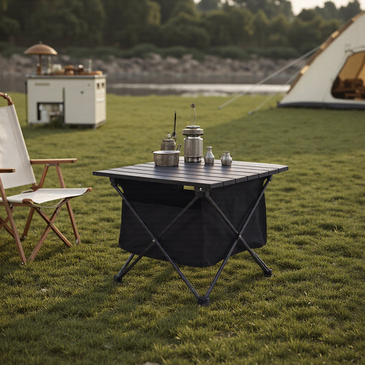 Aluminum Portable Roll-Top Camp Table