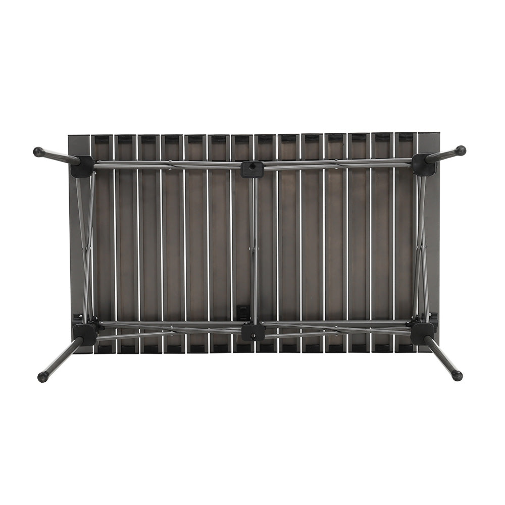 Portable Outdoor Camping Set with Foldable Table and 6 Chairs