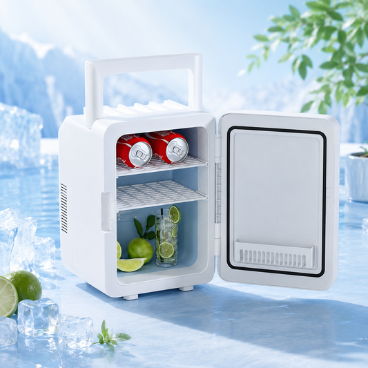 White 10L Dual-Use Mini Refrigerator
