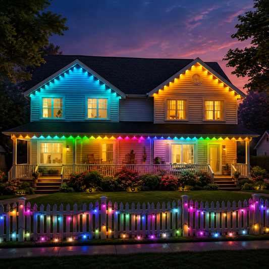 98ft Waterproof Permanent Outdoor Eaves Lights with APP/Remote Control