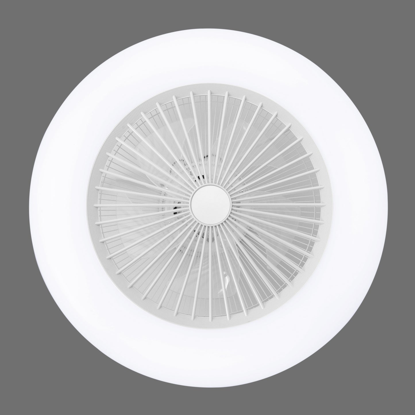 Round Acrylic LED Ceiling Light Fan with Remote Control