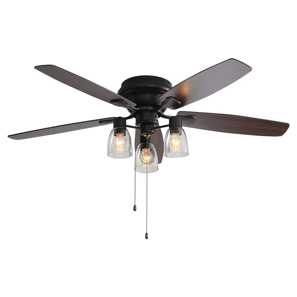 52-inch Low Profile Ceiling Fan Light with Remote