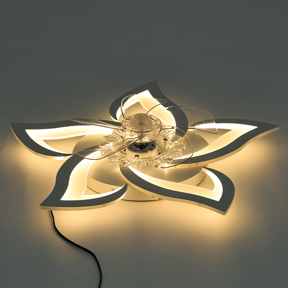 Flower Shape LED Ceiling Fan Light