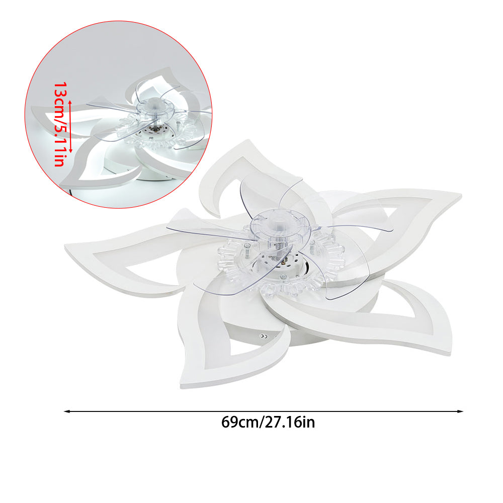 Flower Shape LED Ceiling Fan Light