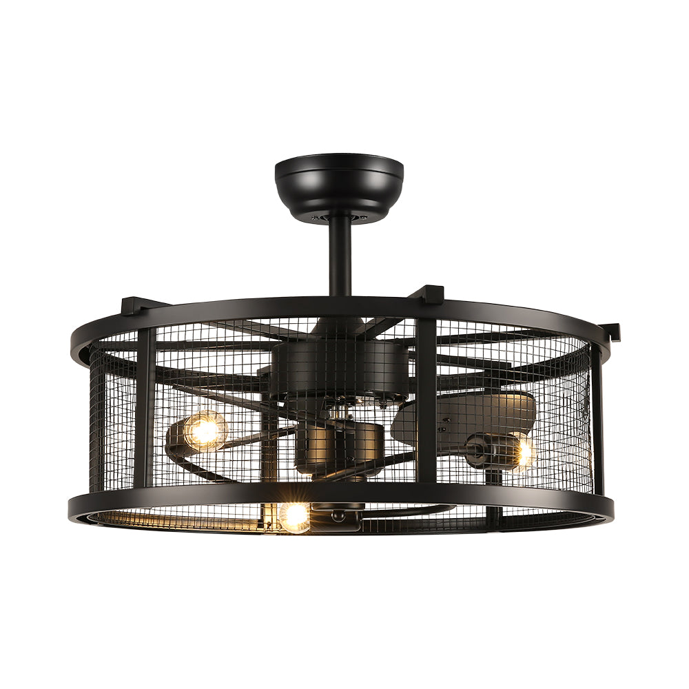 Metal Industrial Ceiling Fan Light