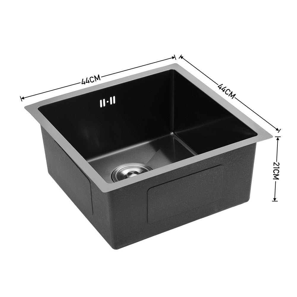 Black Single Bowl Stainless Steel Sink