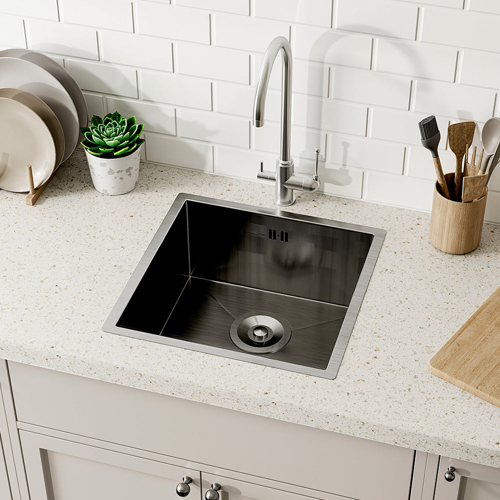 Black Single Bowl Stainless Steel Sink