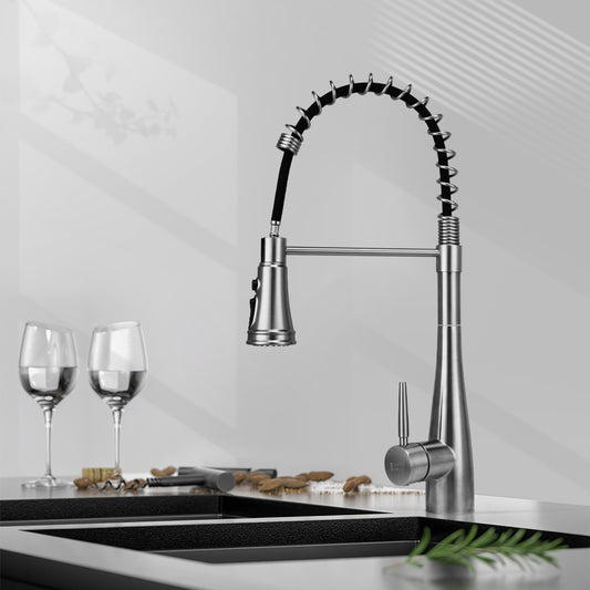 Pre-rinse Pull-Down Swivel Kitchen Faucet