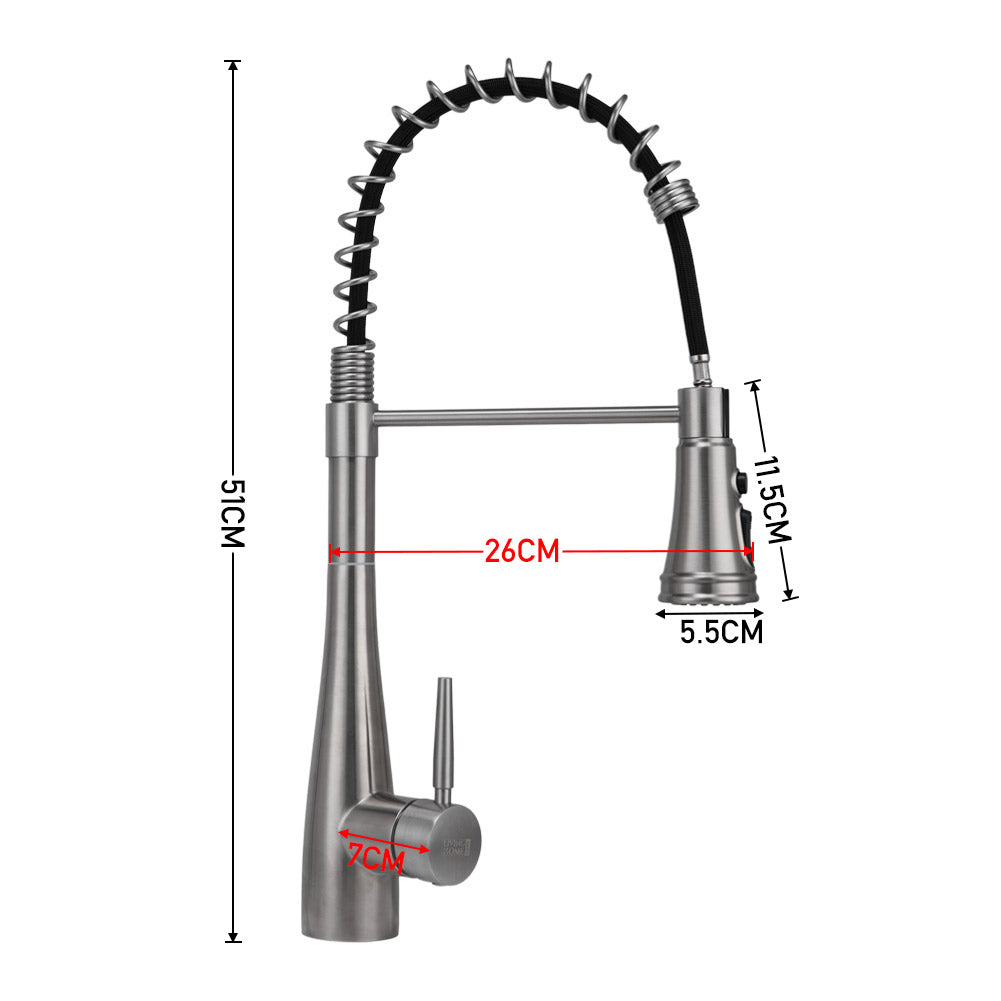 Pre-rinse Pull-Down Swivel Kitchen Faucet