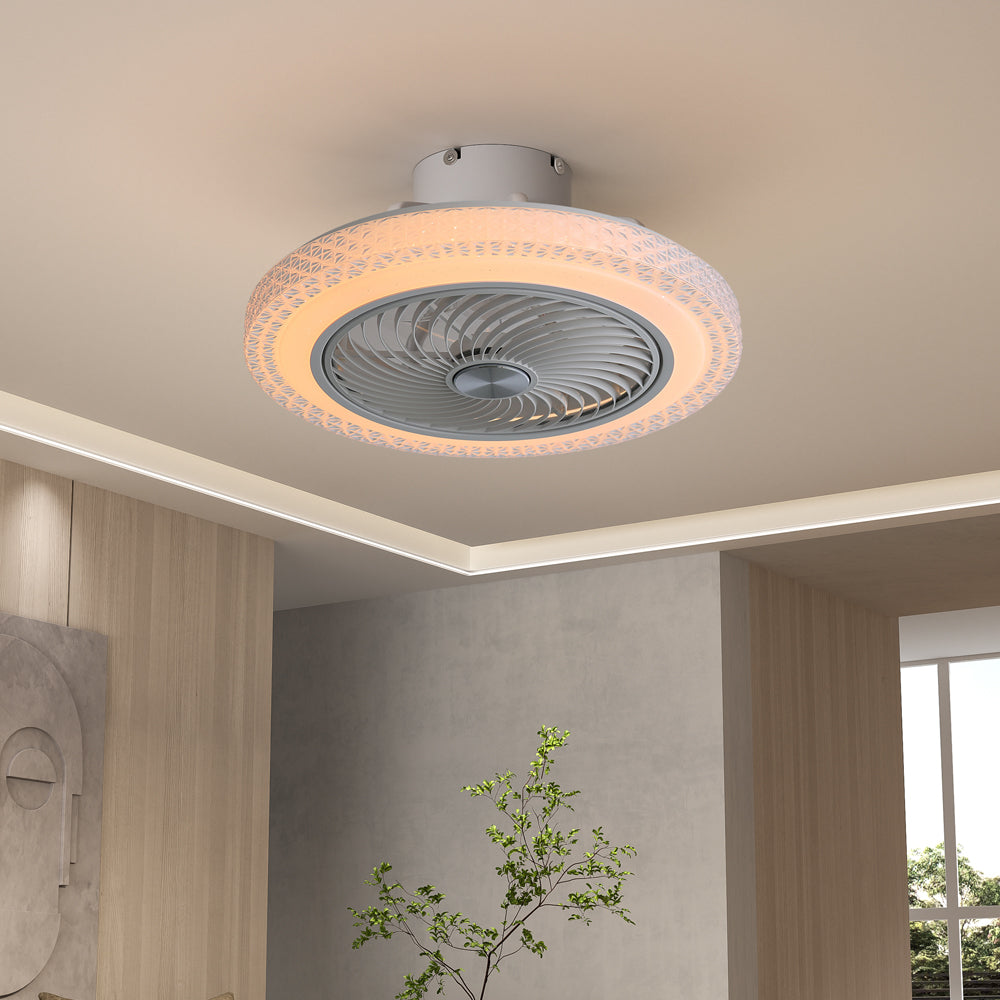 20inch Acrylic Ceiling Mount LED Fan Light